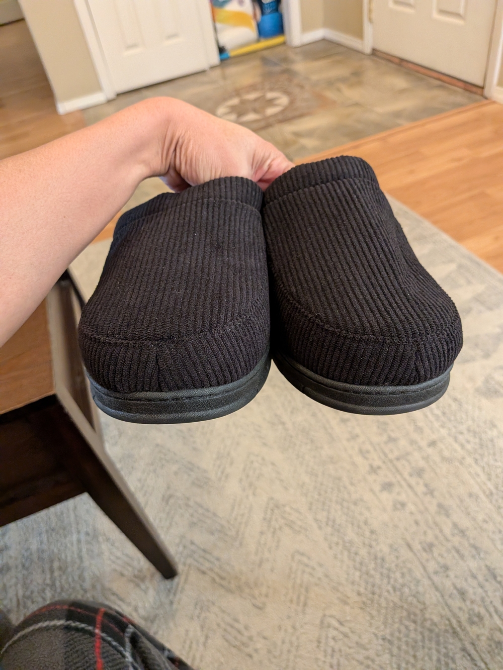 VeraCosy Men's Memory Foam Slippers Size 10